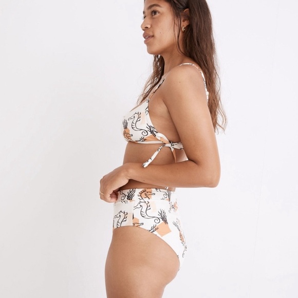 Madewell Second Wave Seahorse Bikini Sz Medium - Picture 3 of 8